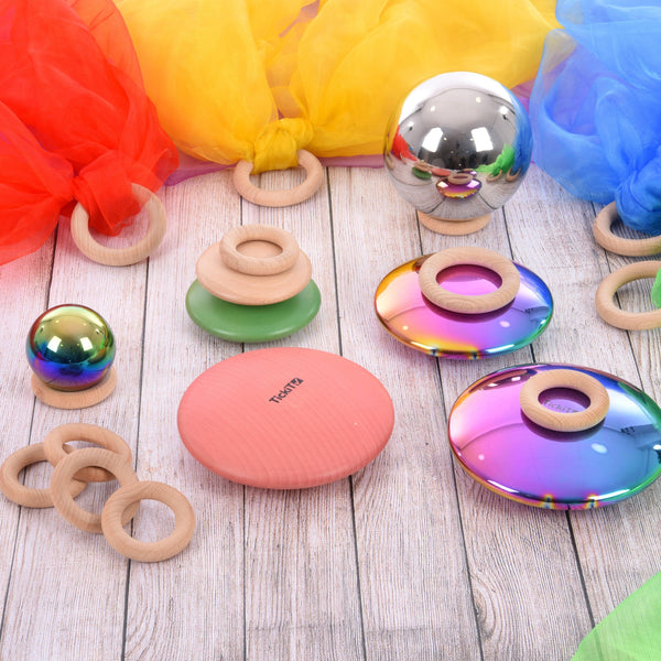 TickiT Wooden Buttons in Sensory Play