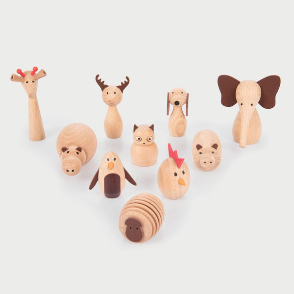 tickit Wooden Animal Friends -   