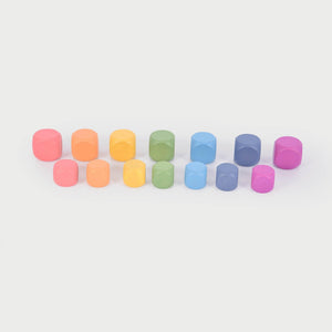 tickit Rainbow Wooden Cubes -   