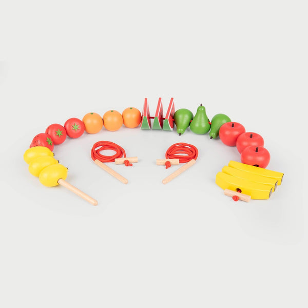 tickit Wooden Lacing Fruits - 24 Pieces  